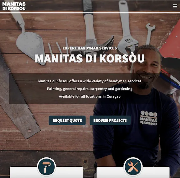 Thumbnail image for project: manitas-di-korsou.com